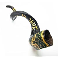 Los mejores  - Shofar Yemenita Extra Grande 40-42 pulgadas pintado con León de Judá de Jerusalén